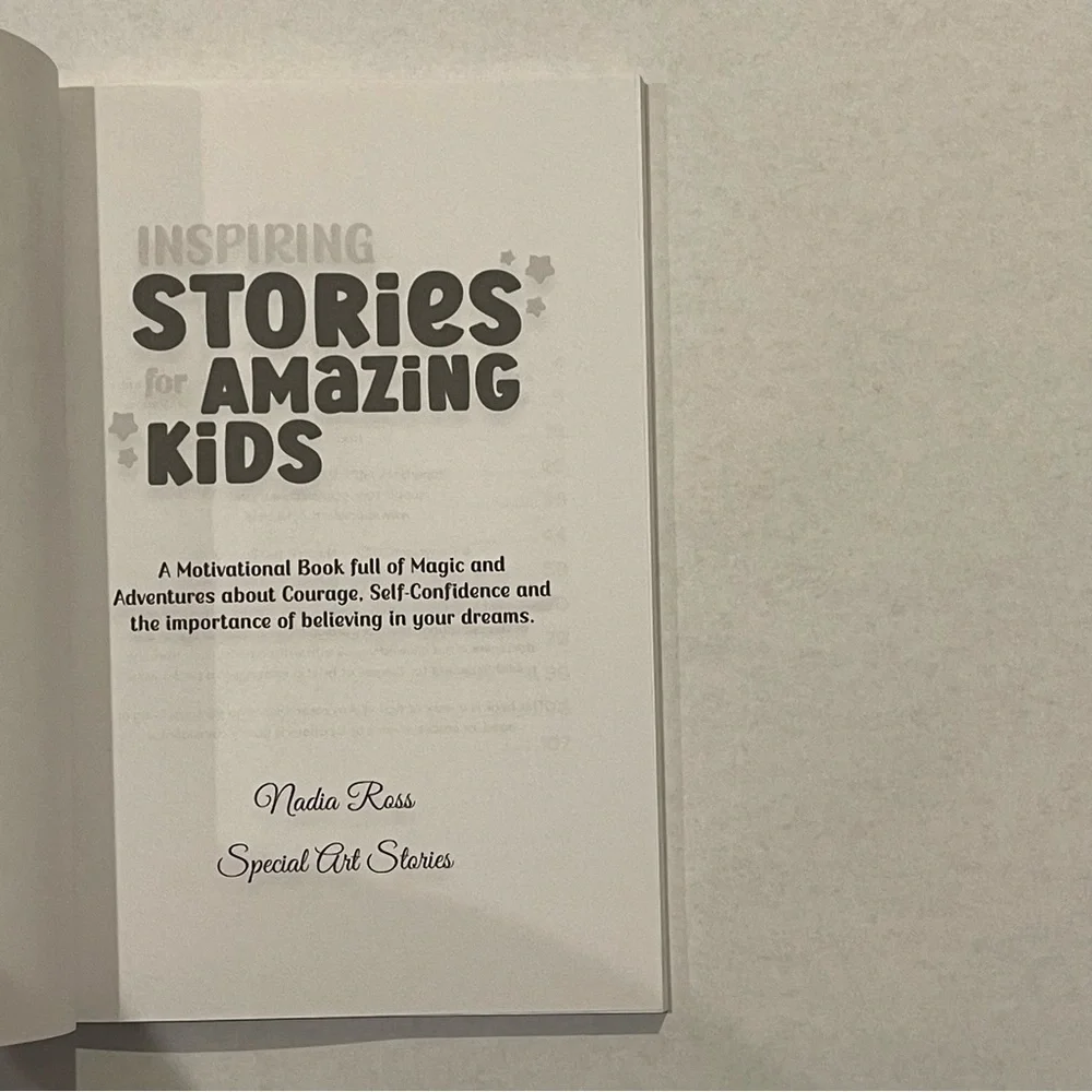 Inspiring Stories for Amazing Kids by Nadia Ross Motivational‎ Children's Book